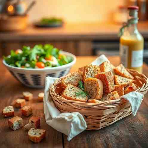 Nordic Crunch - Danish Dark Bread Croutons Recipe